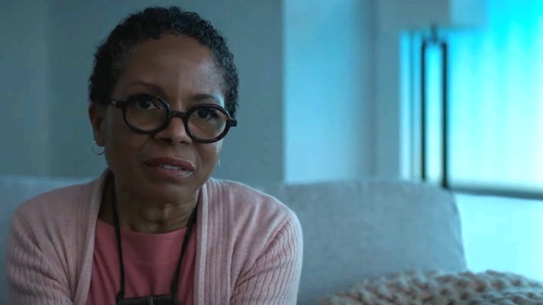Therapist sitting on couch in The Boogeyman