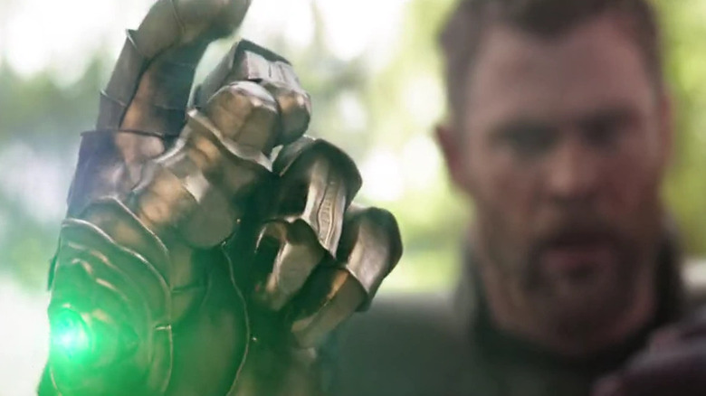 Thanos snaps his fingers