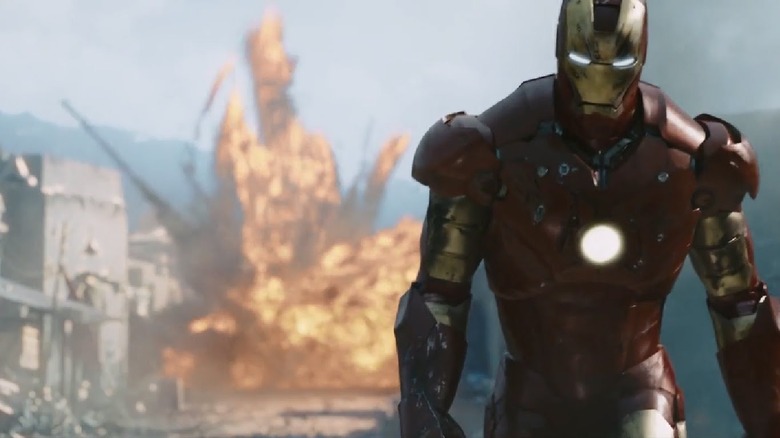 Tony Stark walks away from village