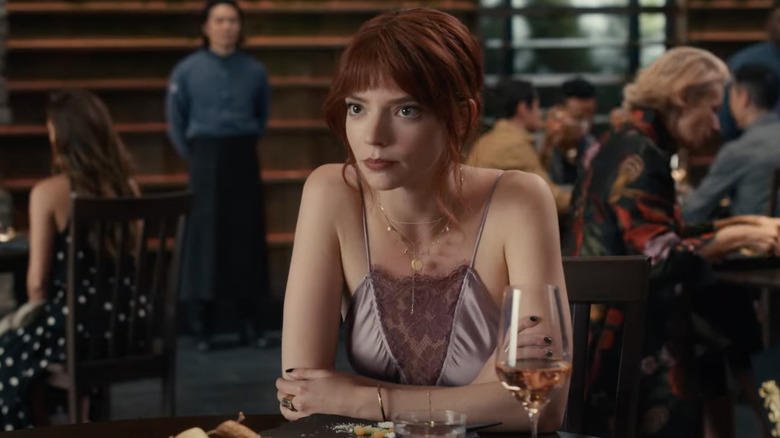 The Menu Margot frowning at dinner