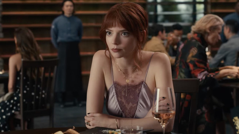 The Menu Margot frowning at dinner