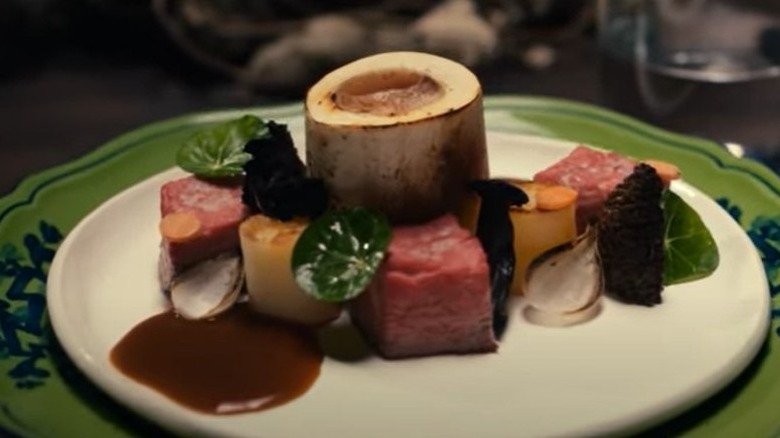 The Menu sous chef course bone marrow