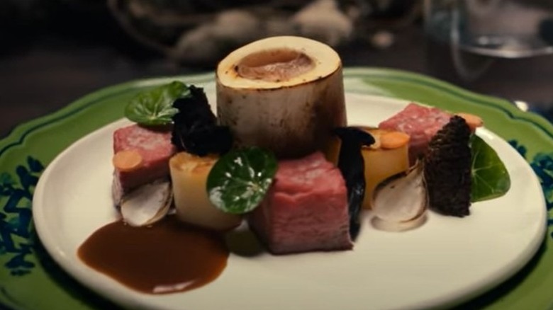 The Menu sous chef course bone marrow