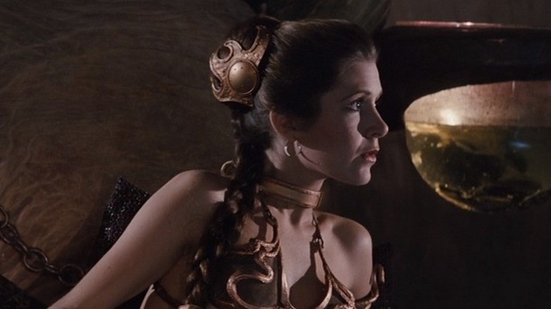 Carrie Fisher as Princess Leia in Return of the Jedi