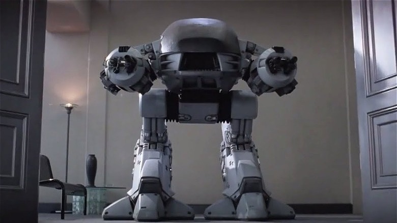 ED-209 beyond open doors