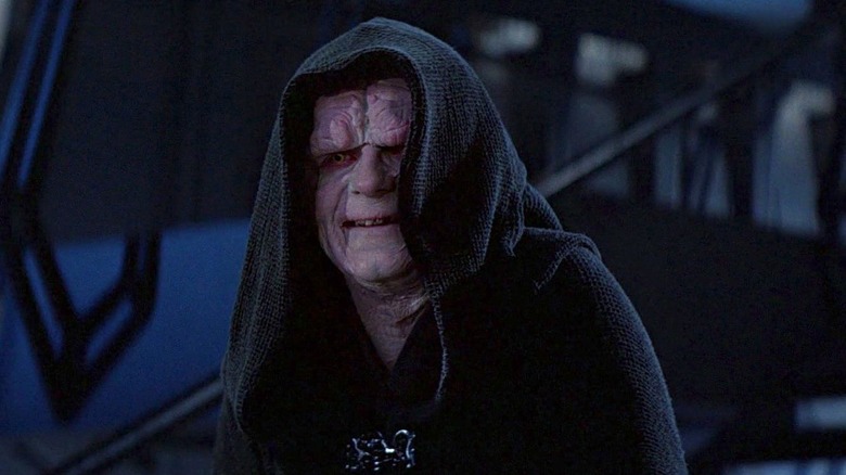Emperor Palpatine cackling