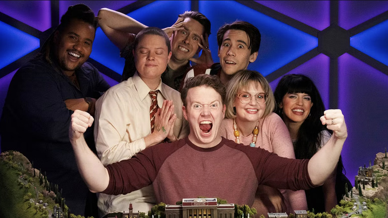 Lou Wilson, Ally Beardsley, Brian Murphy, Zac Oyama, Siobhan Thompson, Emily Axford, and Brennan Lee Mulligan