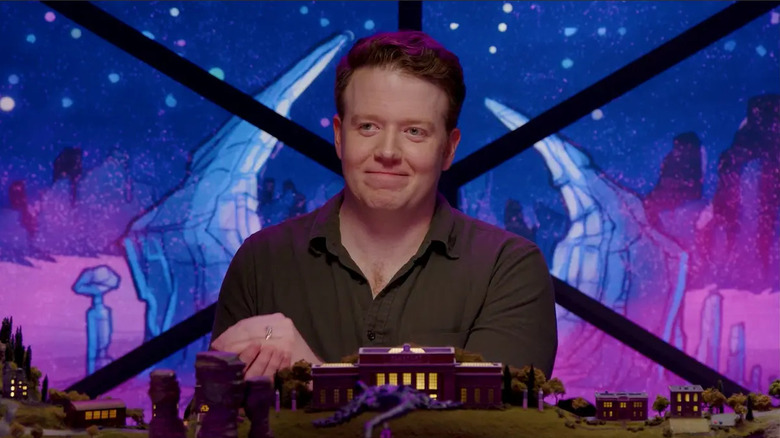 Brennan Lee Mullitgan at the DM table