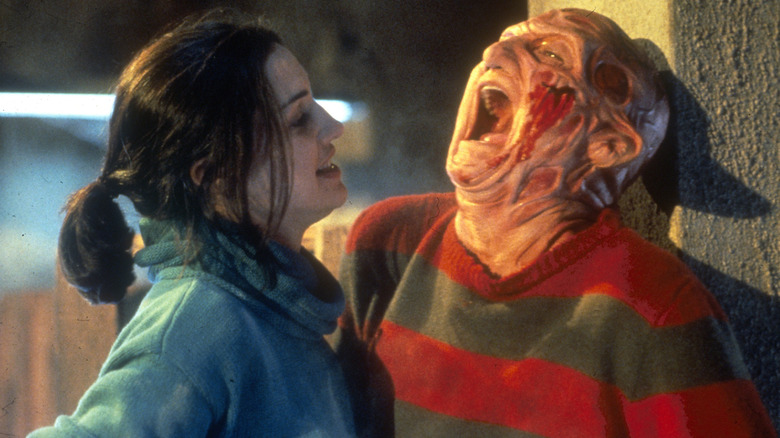 Maggie fighting Freddy in Freddy's Dead: The Final Nightmare