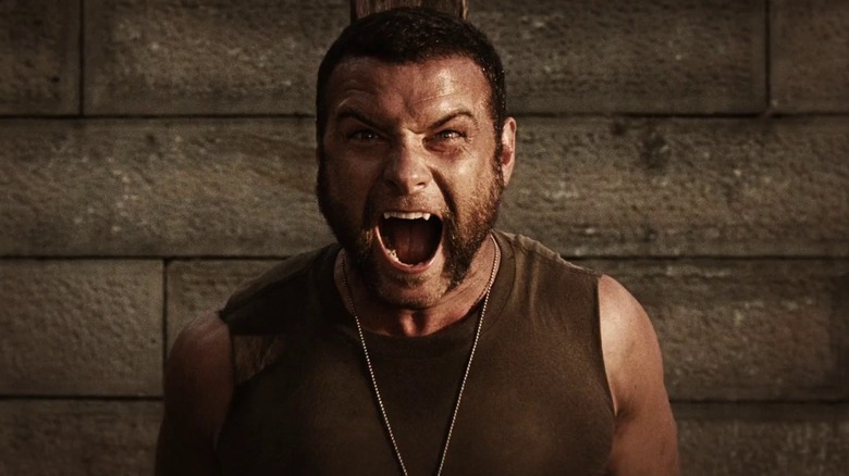 Sabretooth snarling