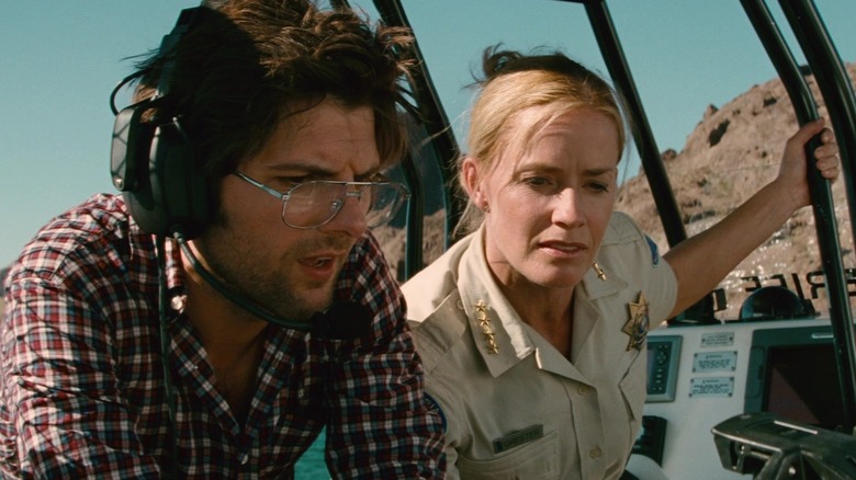 Adam Scott and Elisabeth Shue in Piranha 3D