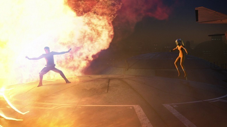 Jarrus holds back flames