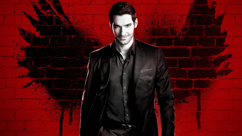 Tom Ellis in the poster for Lucifer