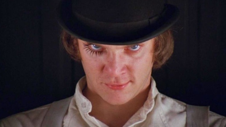 Malcolm McDowell Clockwork Orange stare