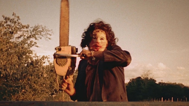 Leatherface in 1974's The Texas Chain Saw Massacre