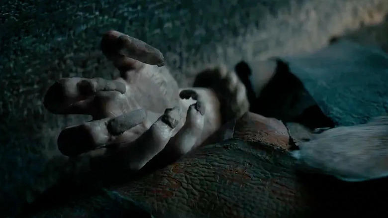 A close-up of The Mummy's hand in "Lee Cronin's The Mummy"