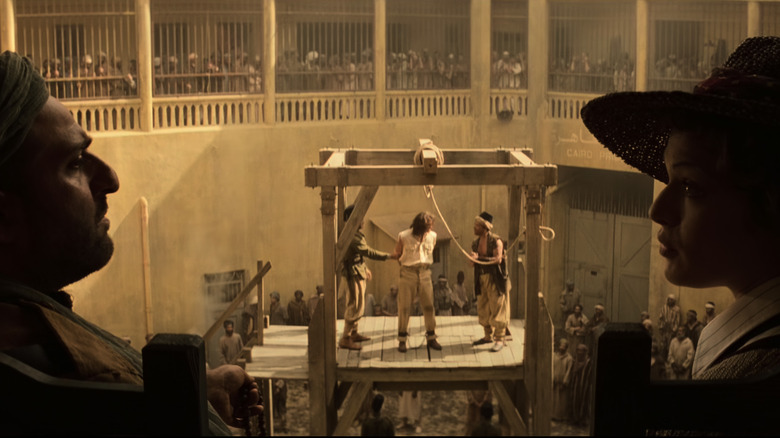 Evelyn negotiates Rick's freedom in The Mummy