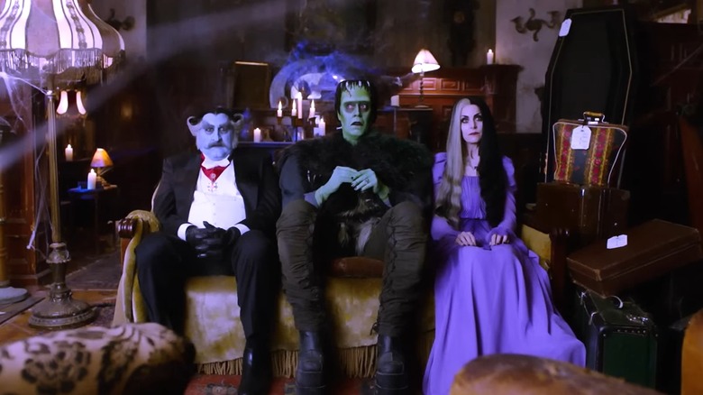 Herman, Lily, and Grandpa in The Munsters teaser trailer