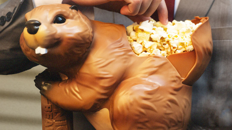 The beaver popcorn bucket for The Naked Gun reboot from Regal Cinemas