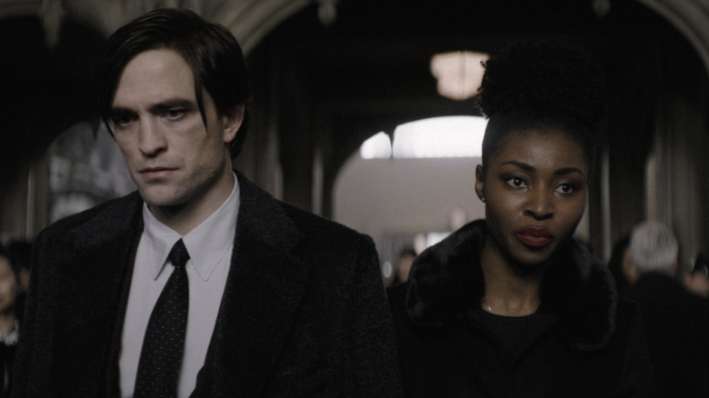 Robert Pattinson and Jayme Lawson in The Batman