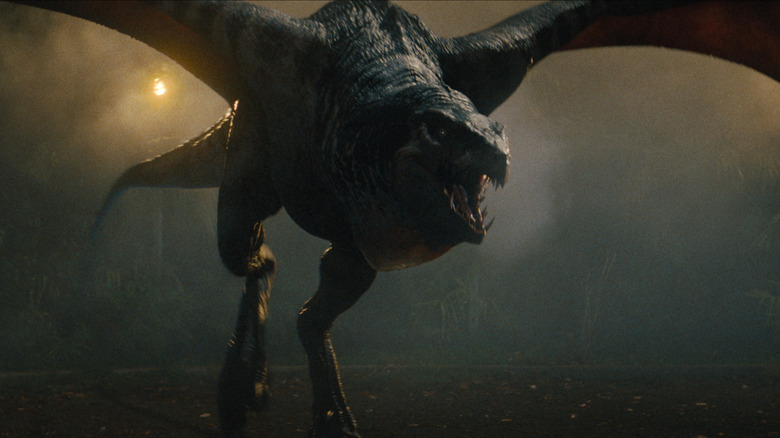 A Mutadon takes flight searching for its next prey in Jurassic World Rebirth