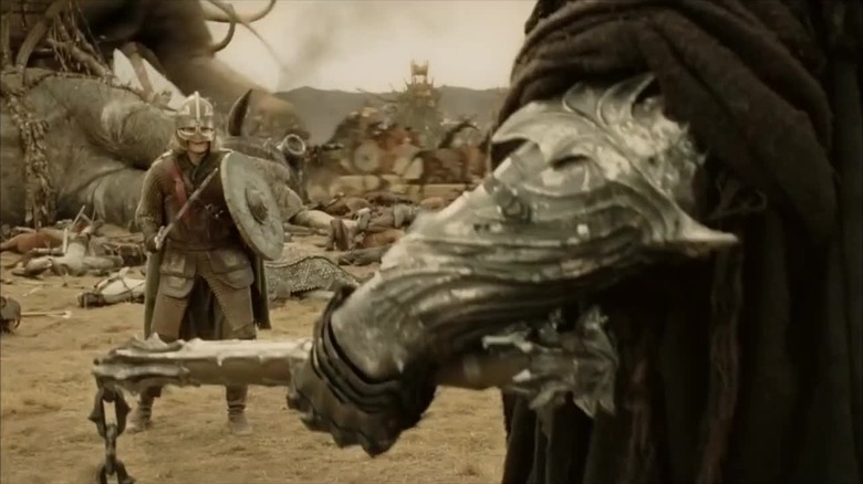 Éowyn duels the Witch-king in The Return of the King