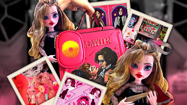 Multiple examples of Lisa Frankenstein artwork from fans