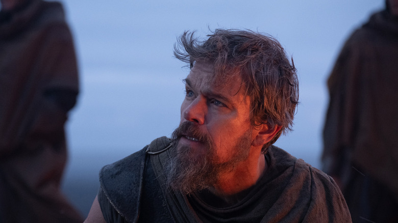 Odysseus looks stunned in The Odyssey