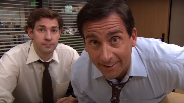 Jim and Michael in The Office