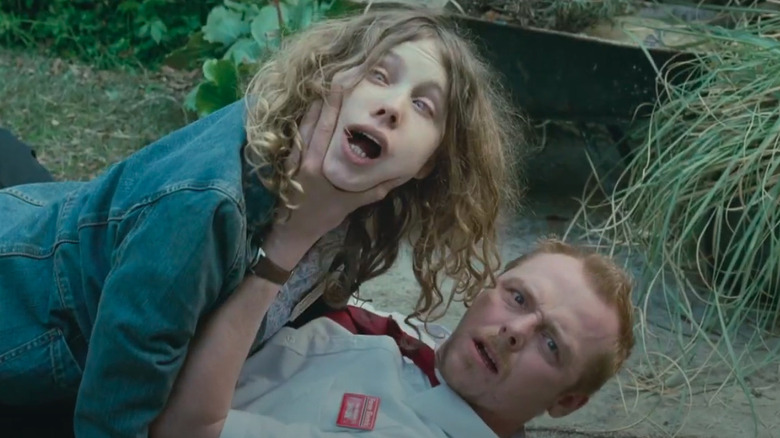 Shaun e Mary lutam em Shaun of the Dead