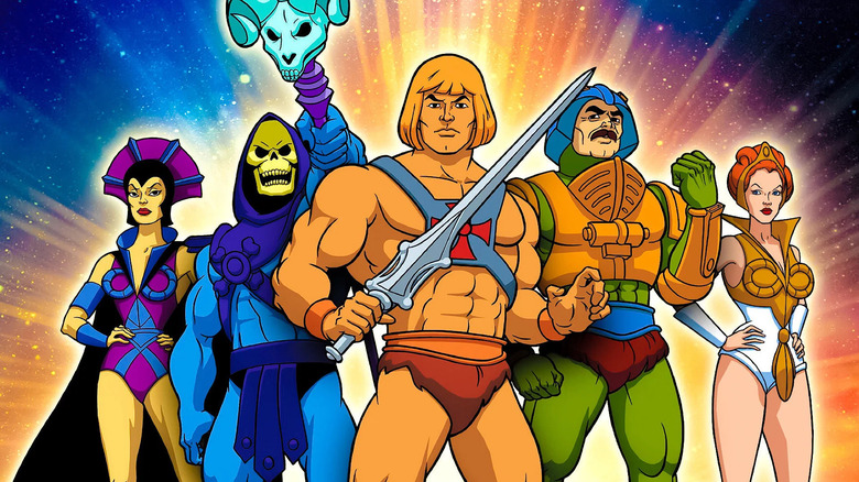 He-Man and the Masters of the Universe (1983) poster - Evil-Lyn, Skeletor, He-Man, Man-At-Arms, and Teela