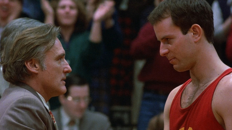 Dennis Hopper and David Neidorf in Hoosiers