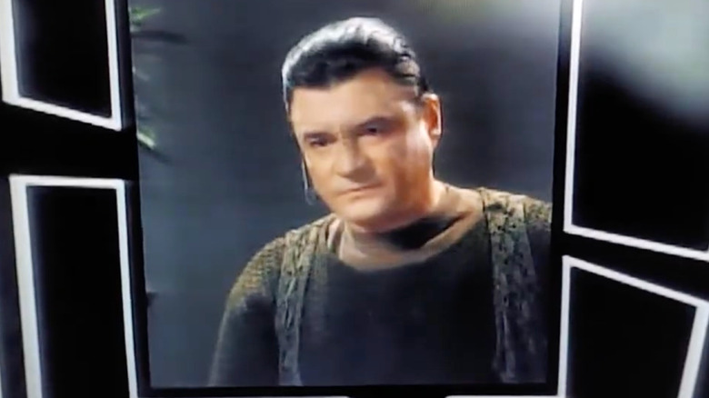 Tony Papenfuss as Yeln on a screen in Star Trek: Deep Space Nine