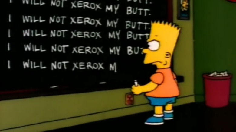 The Simpsons, chalkboard gag