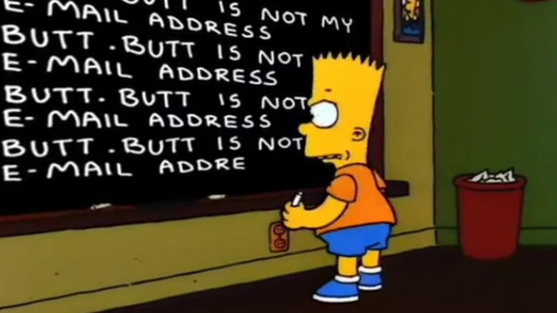 The Simpsons, Bart, chalkboard