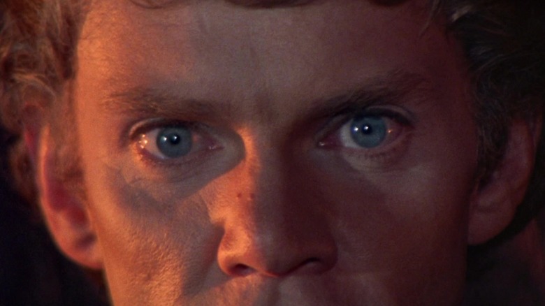 A closeup of Calgula's eyes in Caligula