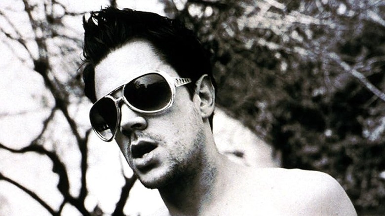 Johnny Knoxville shirtless with big glasses on in Jackass