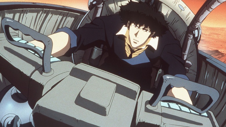 Spike Spiegel Piloting Spacecraft