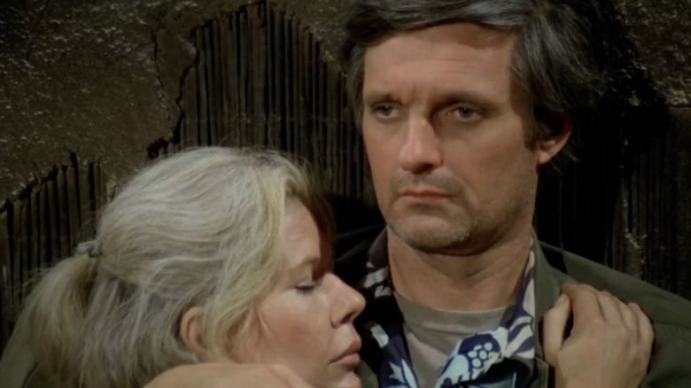 Loretta Swit and Alan Alda on M*A*S*H