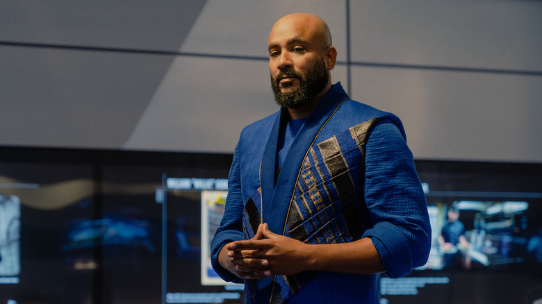 A hologram of Jake Sisko talking on Star Trek: Starfleet Academy