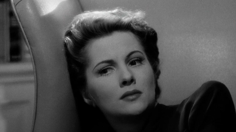 Joan Fontaine Staring Forlornly in a Chair