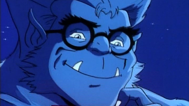 Beast wearing glasses and smiling in X-Men: The Animated Series