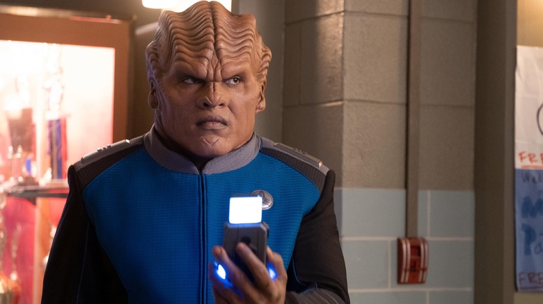 Bortus scans his surroundings in "The Orville: New Horizons"
