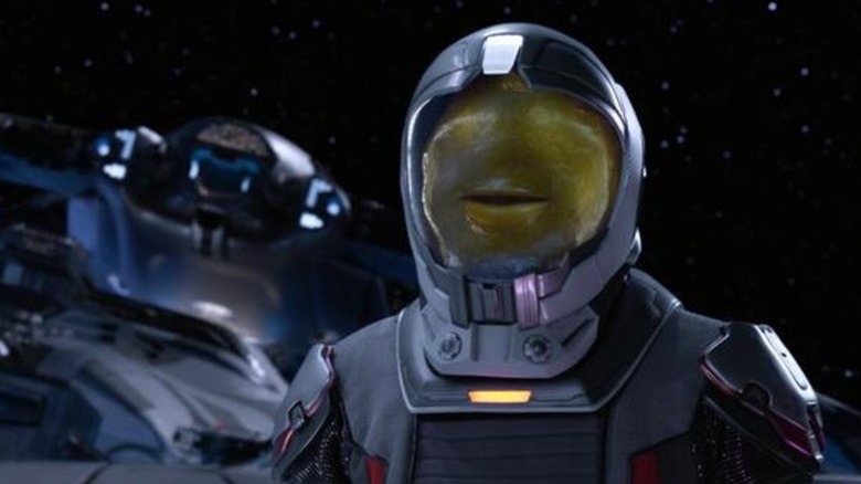 Norm McDonald's Yaphit in a space suit on The Orville
