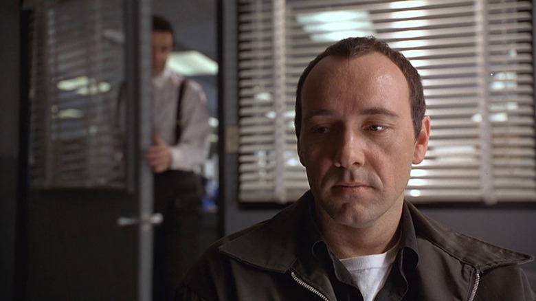 Kevin Spacey prepares for interrogation as Verbal Kent in The Usual Suspects