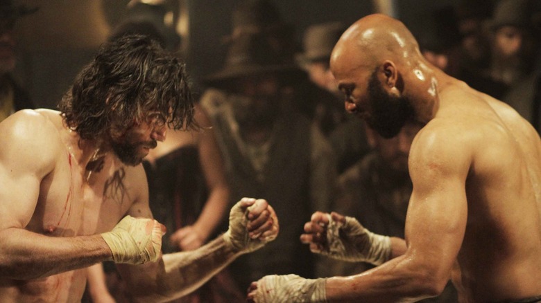 Cullen and Elam fight it out in the ring in Hell on Wheels