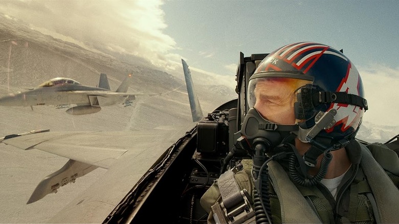 Top Gun Maverick Tom Cruise flying 