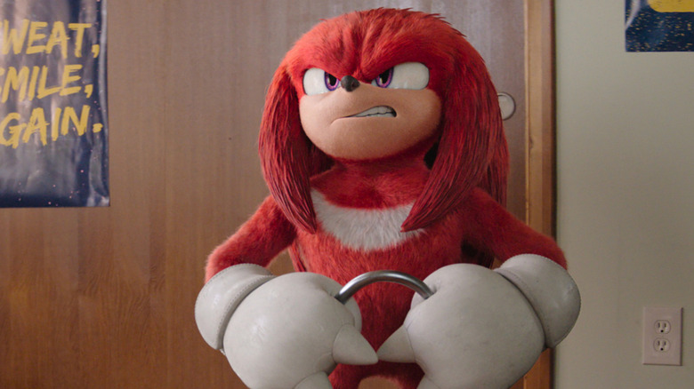 Knuckles bending metal in Knuckles Season 1