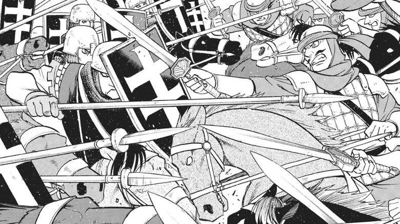 The Heroic Legend of Arslan Narsus Lusitania Pars battle scene