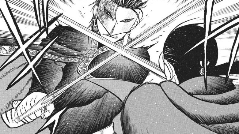 Heroic Legend of Arslan Silver Mask vs Daryun
